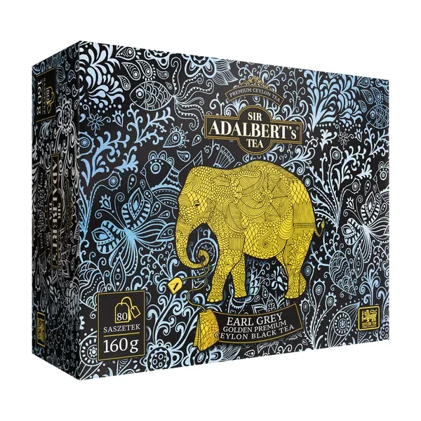 Earl Grey Golden Premium Czarna Herbata 80 saszetek [Adalbert's] - Adalbert's