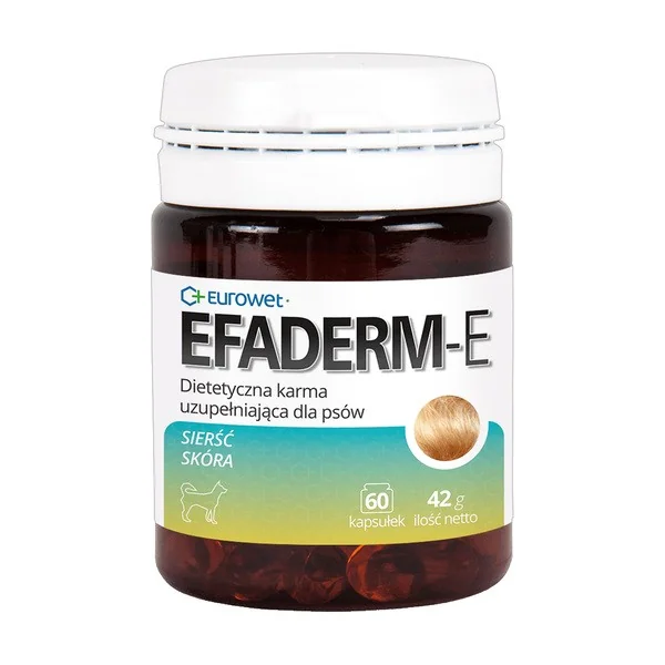 Efaderm-E karma uzupełniająca dla psów 60 kapsułek [Eurowet] - Eurowet