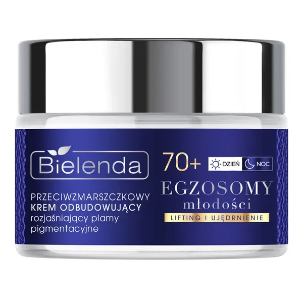 Egzosomy Młodości przeciwzmarszczkowy krem odbudowujący i rozjaśniający 70+ 50ml [Bielenda] - Bielenda