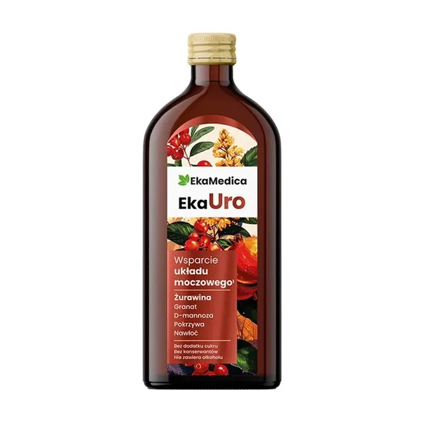 EkaUro Ekstrakt z pokrzywy + D-mannoza 500ml [EkaMedica] - EkaMedica