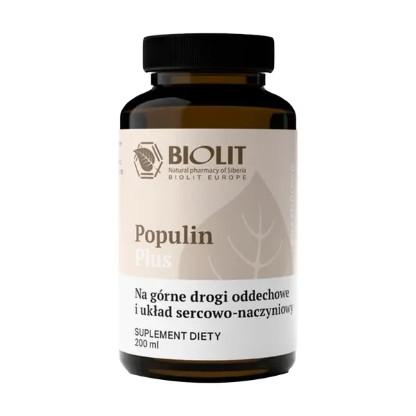 Ekstrakt z pąków topoli czarnej 15g/7,5ml 200ml [Biolit] - Biolit