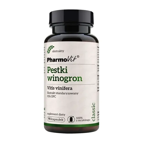 Ekstrakt z pestek winogron 250 mg 90 kapsułek [Pharmovit] - Pharmovit