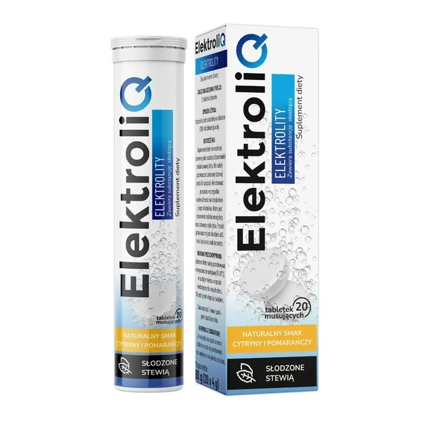 Elektrolity tabletki musujące 20 szt. [ElektroliQ] - ElektroliQ