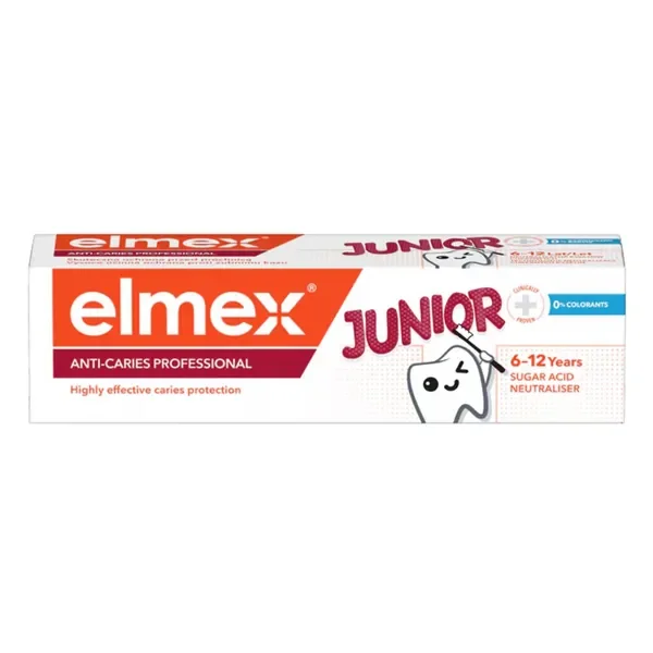 Elmex Anti-Caries Professional Junior pasta do zębów dla dzieci 6-12 lat 75ml - Elmex