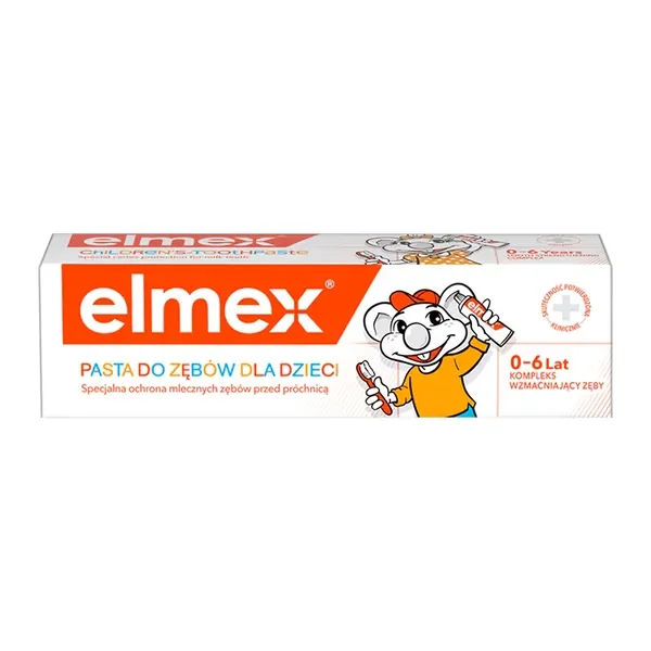 Elmex pasta do zębów dla dzieci od 1 ząbka do 6 lat 50 ml - Elmex