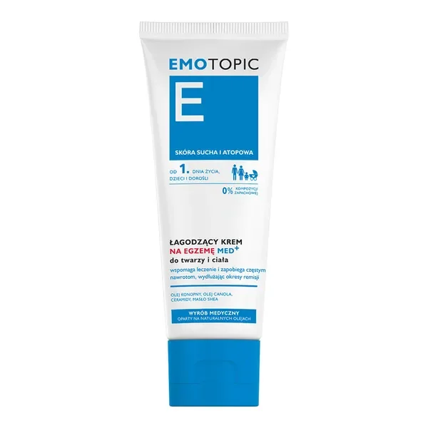 Emotopic Med+ łagodzący krem na egzemę 75ml - Emotopic