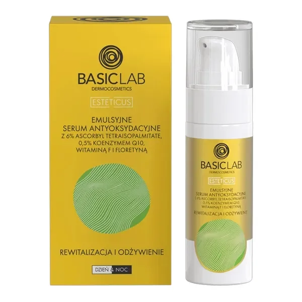Emulsyjne serum antyoksydacyjne Rewitalizacja i Odżywienie 30ml [BasicLab] - BasicLab