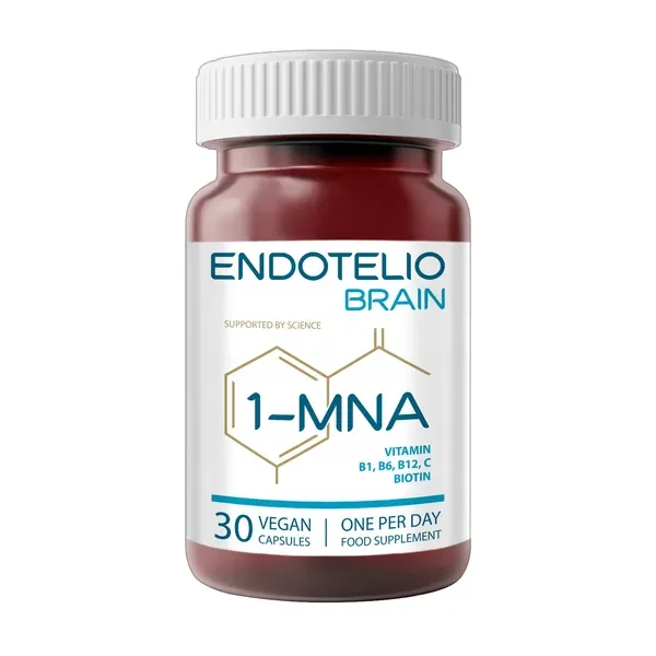 Endotelio Brain kompleks witamin B z 1-MNA i miłorzębem 30 kapsułek [Endotelio] - Endotelio