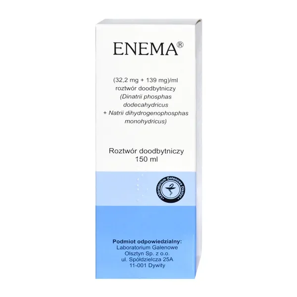 Enema roztwór doodbytniczy 150 ml [LAB.GALENOWE] - LAB.GALENOWE