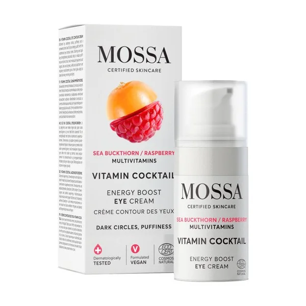 Energetyzujący krem pod oczy z rokitnikiem i maliną 15ml [Mossa] - Mossa