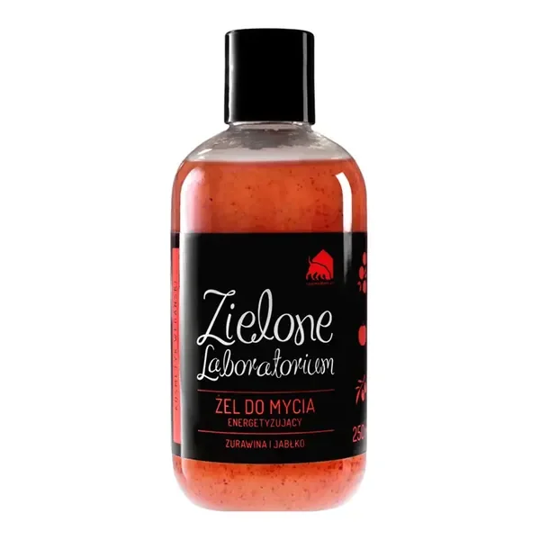 Energetyzujący Żel do Mycia Ciała z Żurawiną i Jabłkiem 250ml [Zielone Laboratorium] - Zielone Laboratorium