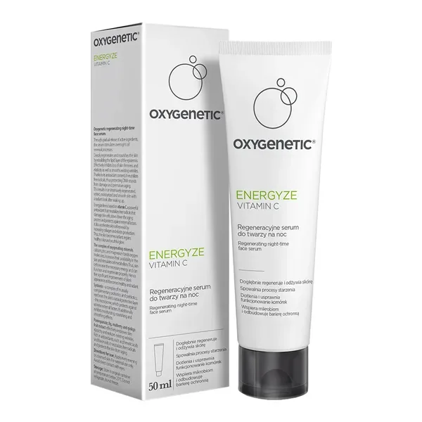 Energyze Vitamin C Serum regeneracyjne do twarzy na noc 50ml [Oxygenetic] - Oxygenetic