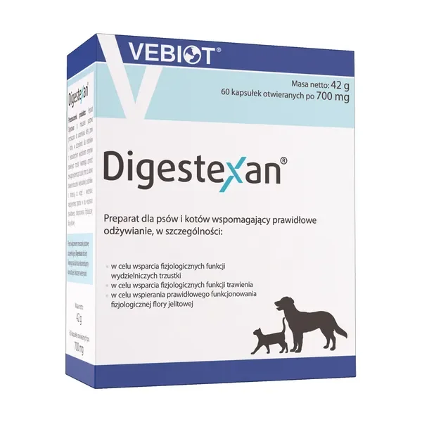 Enzymy trawienne dla psów i kotów 60 kapsułek [Vebiot] - Vebiot