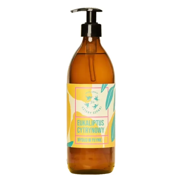 Eukaliptus Cytrynowy naturalne mydło w płynie 500 ml [Cztery Szpaki] - Cztery Szpaki