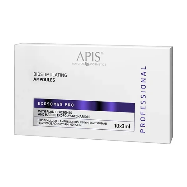 Exosomes Pro biostymulujące ampułki z roślinnymi egzosomami 10x3ml [Apis] - Apis