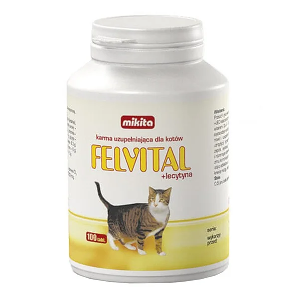 Felvital + lecytyna karma uzupełniająca dla kotów 100 tabletek [Mikita] - Mikita