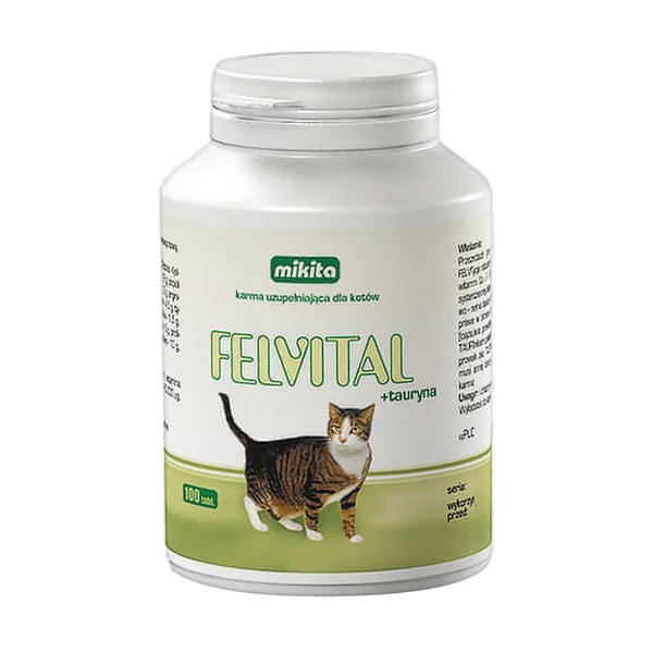 Felvital + tauryna karma uzupełniająca dla kotów 100 tabletek [Mikita] - Mikita