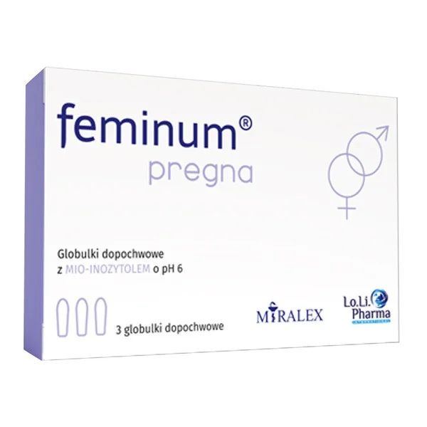 Feminum Pregna globulki dopochwowe 3 szt. - Feminum