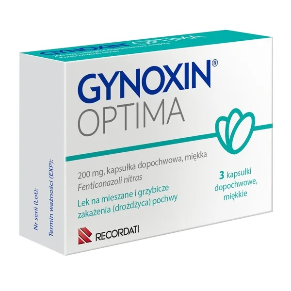 Fentikonazol 200 mg 3 kapsułki dopochwowe [Gynoxin] - Gynoxin