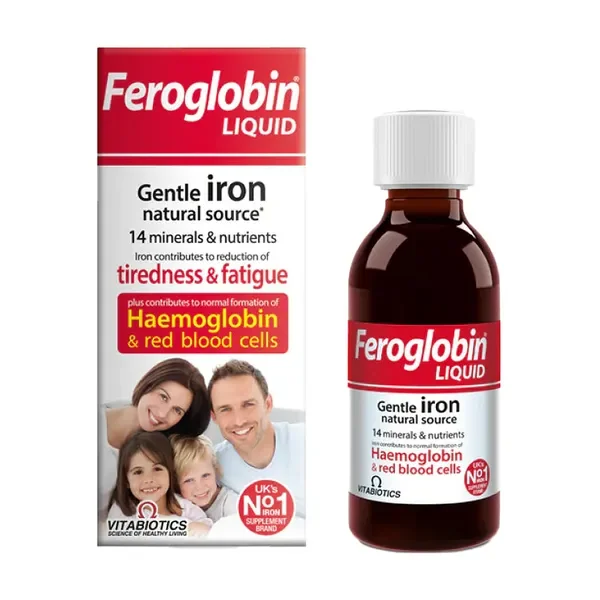 Feroglobin Liquid Żelazo 7mg/5ml 200ml [Vitabiotics] - Vitabiotics