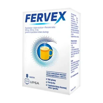 Fervex granulat 500mg paracetamolu 8 saszetek - Fervex