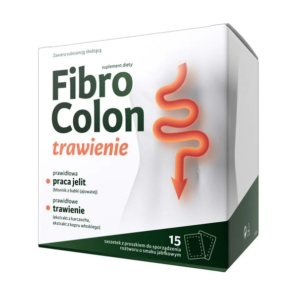 FibroColon Błonnik z babki jajowatej 3600mg 15 saszetek [Zdrovit] - Zdrovit