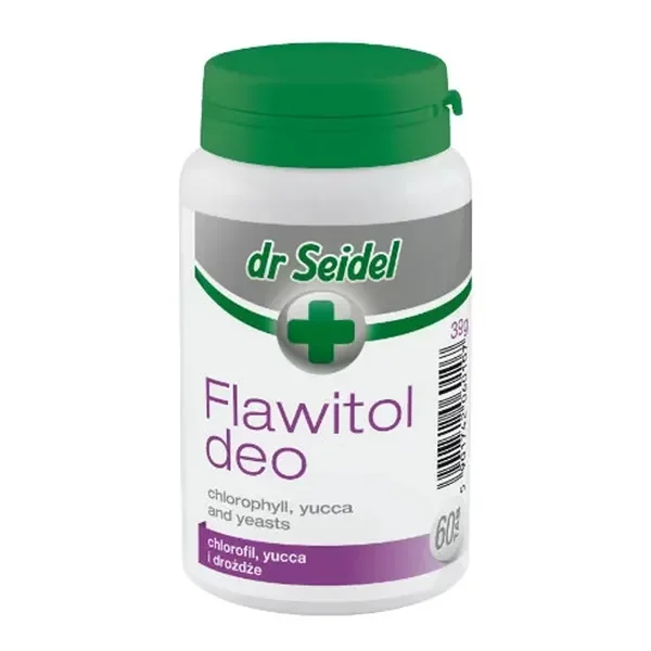 Flawitol Deo z chlorofilem i Yucca Schidigera 60 tabletek [dr Seidel] - dr Seidel