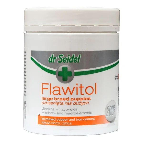 Flawitol dla szczeniąt ras dużych 200 tabletek [dr Seidel] - dr Seidel