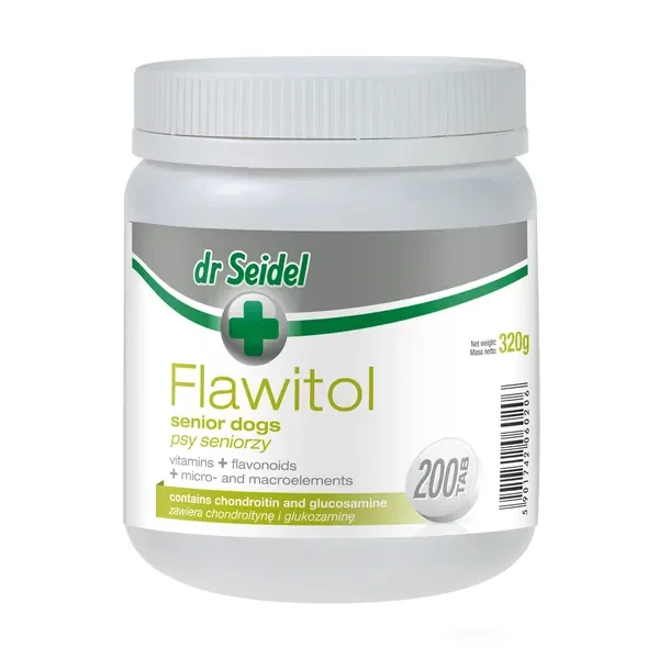 Flawitol Zdrowa skóra i piękna sierść tabletki 200 szt. [dr Seidel] - dr Seidel