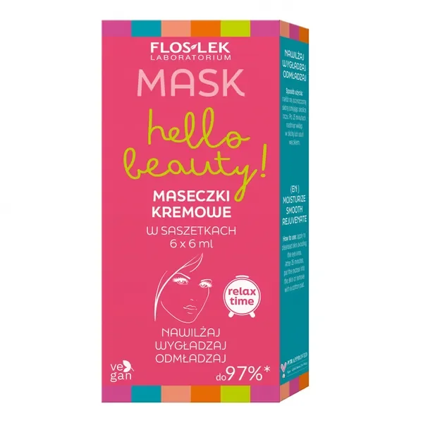Flos-lek Mask zestaw Hello beauty maseczki kremowe 6x6ml [FlosLek Laboratorium] - FlosLek Laboratorium
