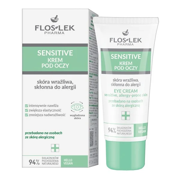 Flos-Lek Sensitive krem pod oczy do skóry wrażliwej 30 ml [FlosLek Pharma] - FlosLek Pharma