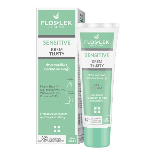 Flos-Lek Sensitive Krem tłusty do skóry wrażliwej 50ml [FlosLek Pharma] - FlosLek Pharma