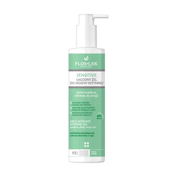 Flos-Lek Sensitive łagodny żel do higieny intymnej 225ml [FlosLek Pharma] - FlosLek Pharma