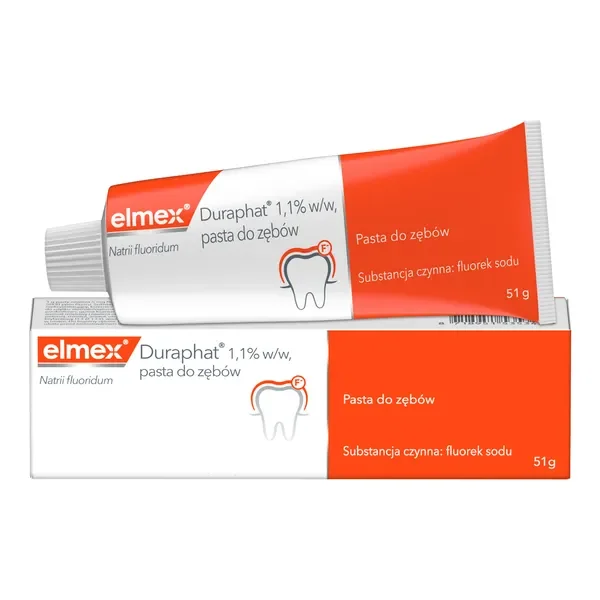 Fluorek sodu 5000 ppm 51g [Elmex Duraphat] - Elmex