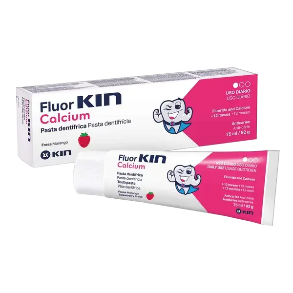 FluorKIN Calcium pasta do zębów dla dzieci 75ml [FluorKin Calcium] - FluorKin Calcium
