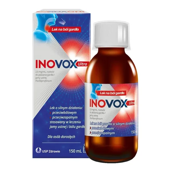 Flurbiprofen 2,5 mg/ml roztwór do płukania 150 ml [Inovox] - Inovox