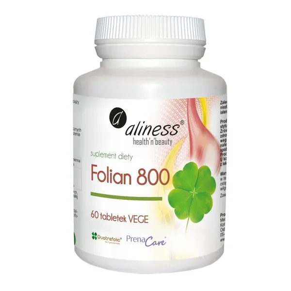 Folian 800 µg 60 tabletek [Aliness] - Aliness Health'N'Beauty