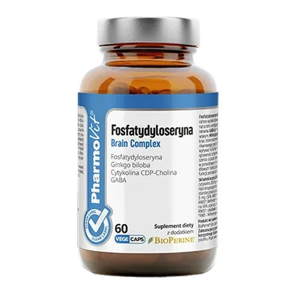Fosfatydyloseryna Brain Complex 100mg 60 kapsułek [Pharmovit] - Pharmovit