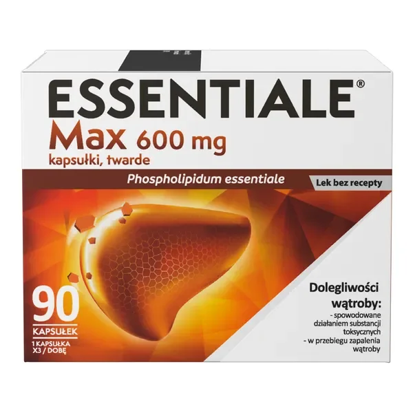Fosfolipidy 600 mg 90 kapsułek [Essentiale] - Essentiale