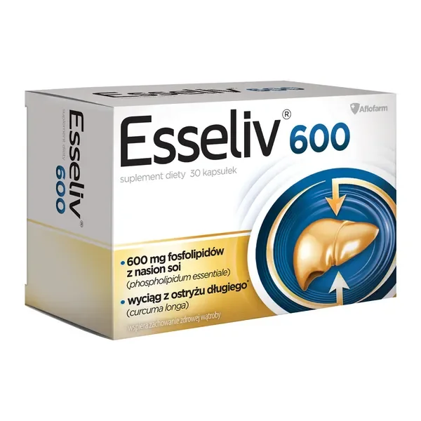 Fosfolipidy sojowe 600 mg 30 kapsułek [Esseliv] - Esseliv