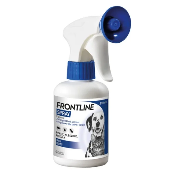 Frontline Spray przeciw pchłom, kleszczom oraz wszołom dla psów i kotów 250ml - Frontline