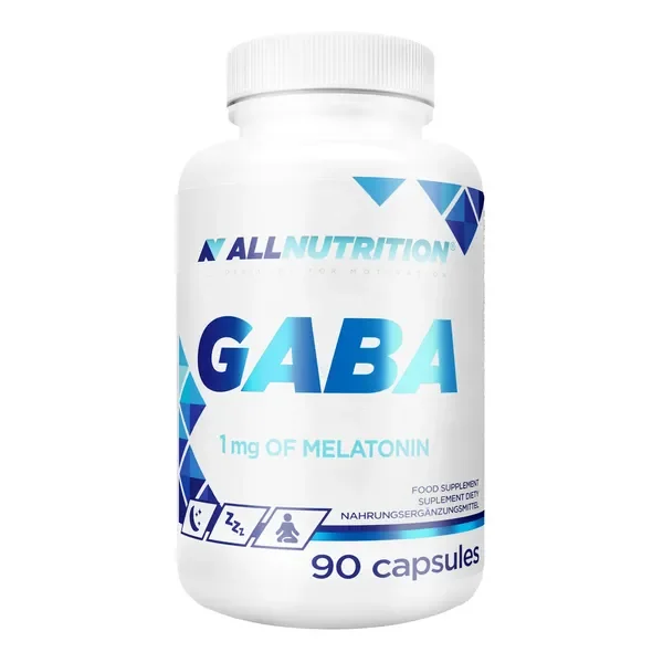 GABA 750 mg + Melatonina 1 mg 90 kapsułek [ALLNUTRITION] - ALLNUTRITION