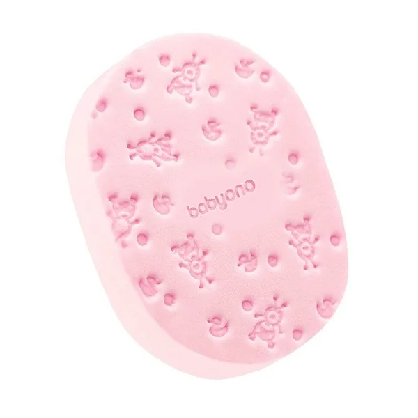 Gąbka kąpielowa dla dzieci i niemowląt różowa 1 szt [BabyOno] - BabyOno