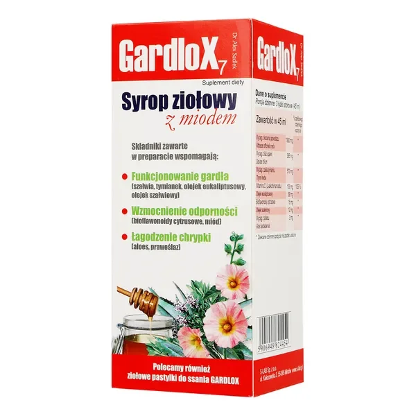 Gardlox 7 Syrop ziołowy z miodem 120 ml [Gardlox] - Gardlox