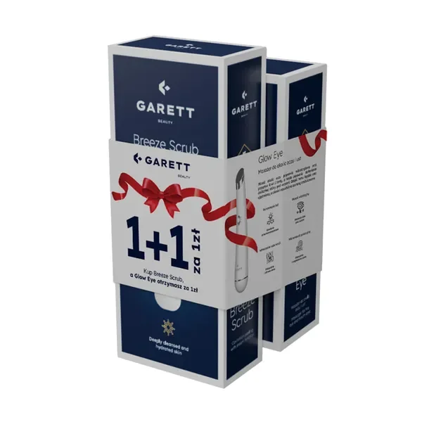 Garett Beauty Breeze Scrub + Glow Eye zestaw urządzeń do peelingu kawitacyjnego i mikromasażu 2 szt. - Garett
