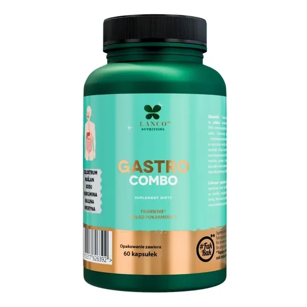 Gastro Combo Colostrum 600mg 60 kapsułek [Lanco Nutritions] - LANCO NUTRITIONS