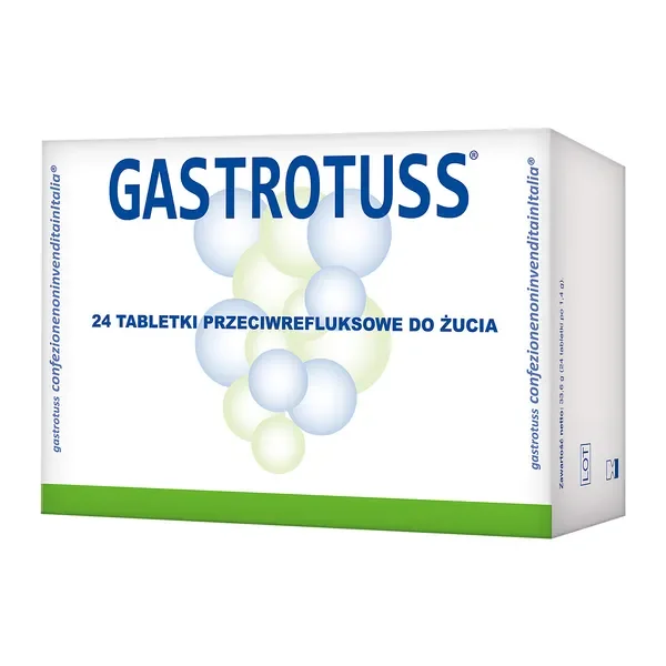 Gastrotuss tabletki do żucia na refluks 24 szt. [Gastrotuss] - Gastrotuss