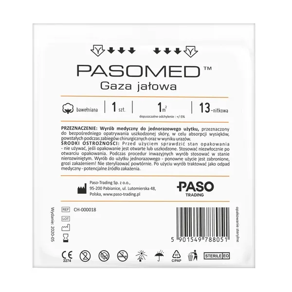 Gaza jałowa 13 nitkowa 1 m2 [Paso] - Paso