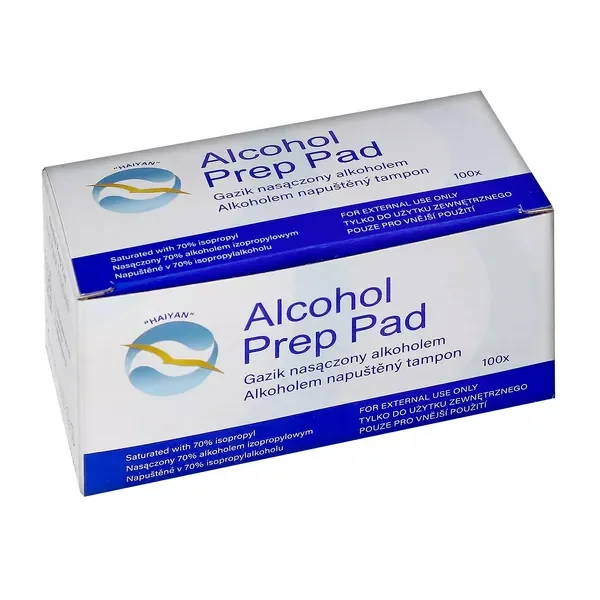 Gaziki nasączone alkoholem 100 szt. [SHANDONG HAIYAN] - SHANDONG HAIYAN