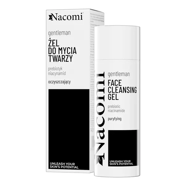 Gentleman prebiotyczny żel do mycia twarzy z niacynamidem 140ml [Nacomi] - Nacomi